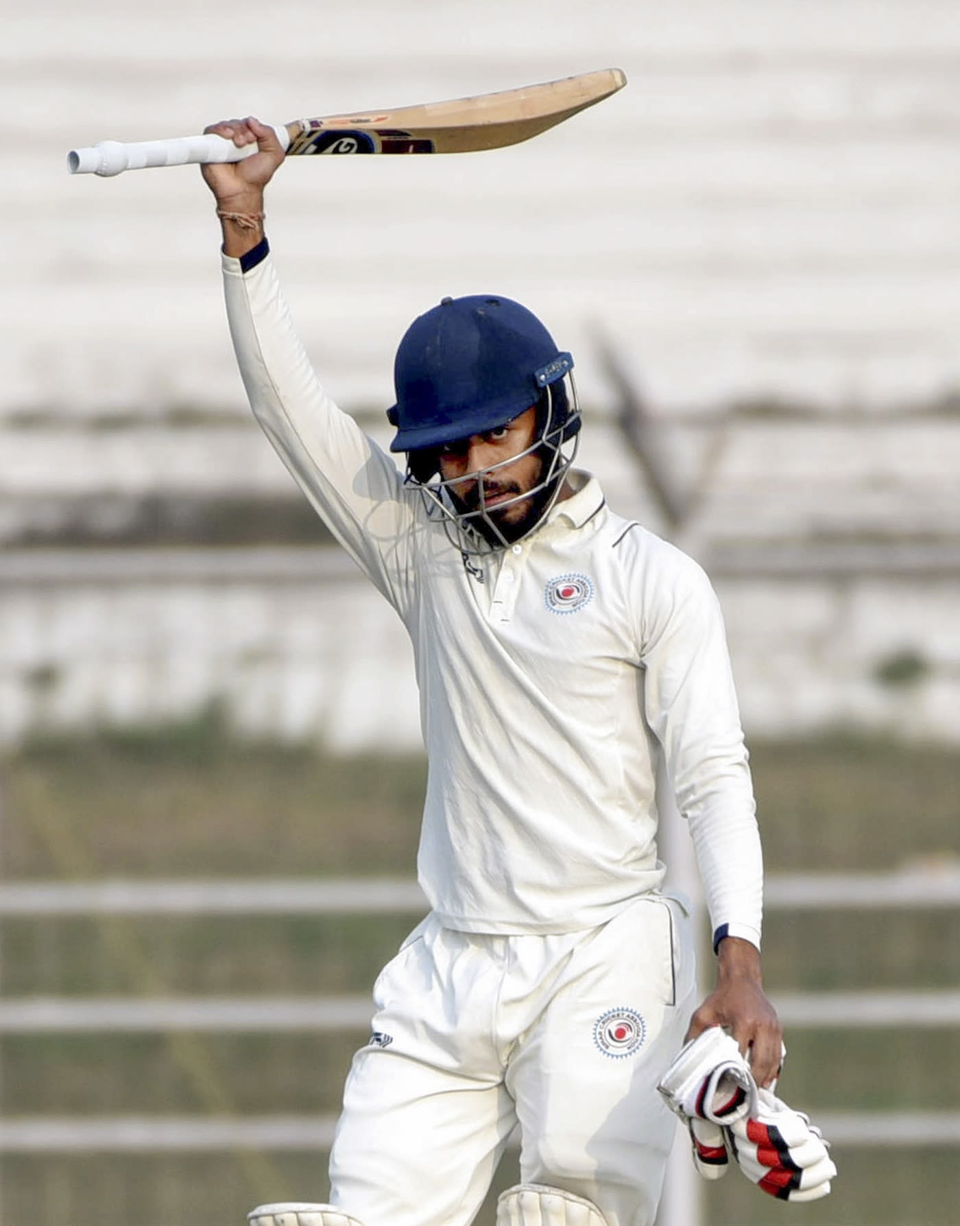 Ayush Loharuka brings up his maiden first-class hundred