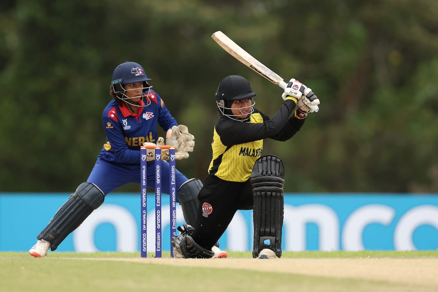 Nuriman Hidayah was the only Malaysia batter to get into double digits