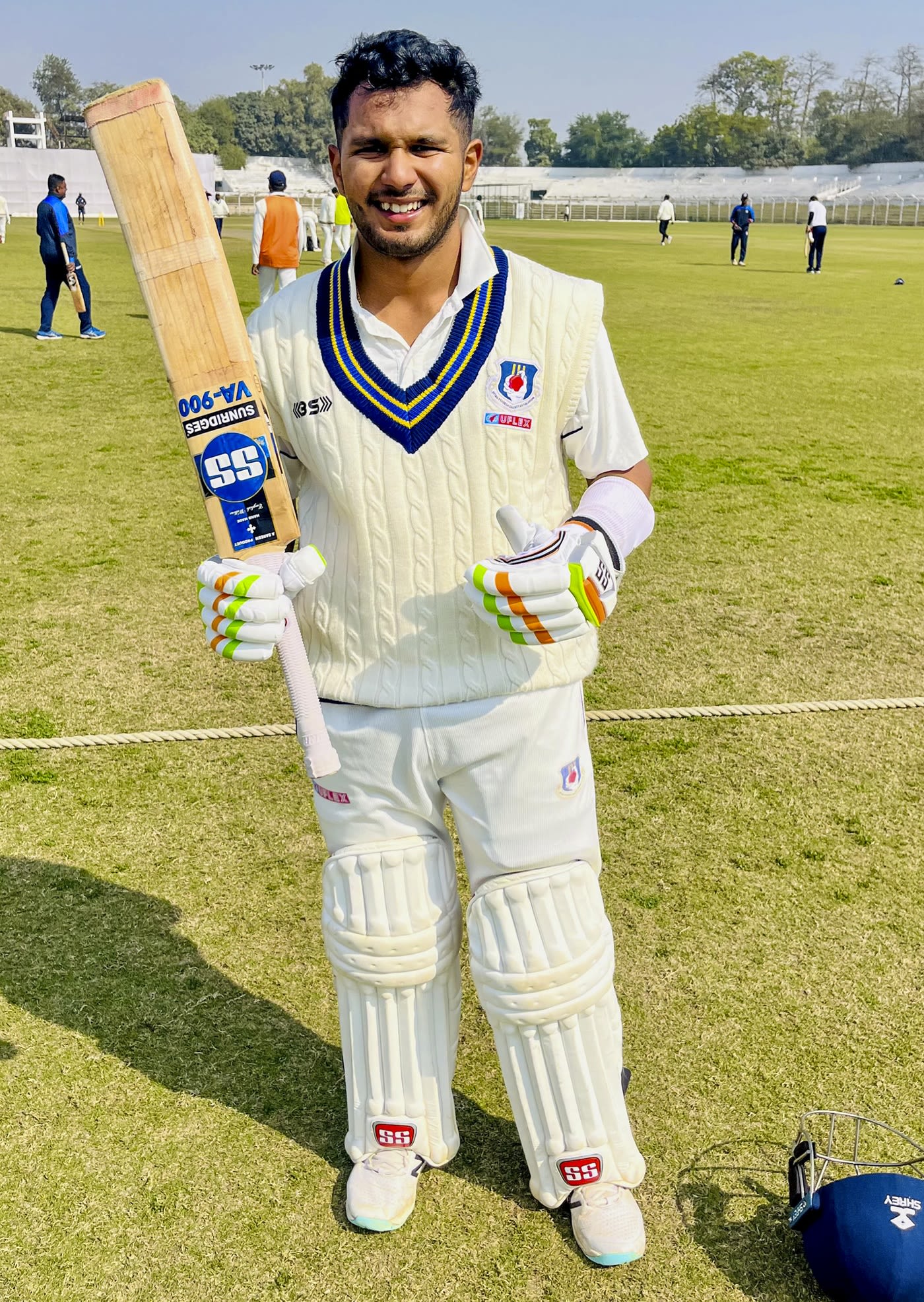 Aryan Juyal finished with an unbeaten 200