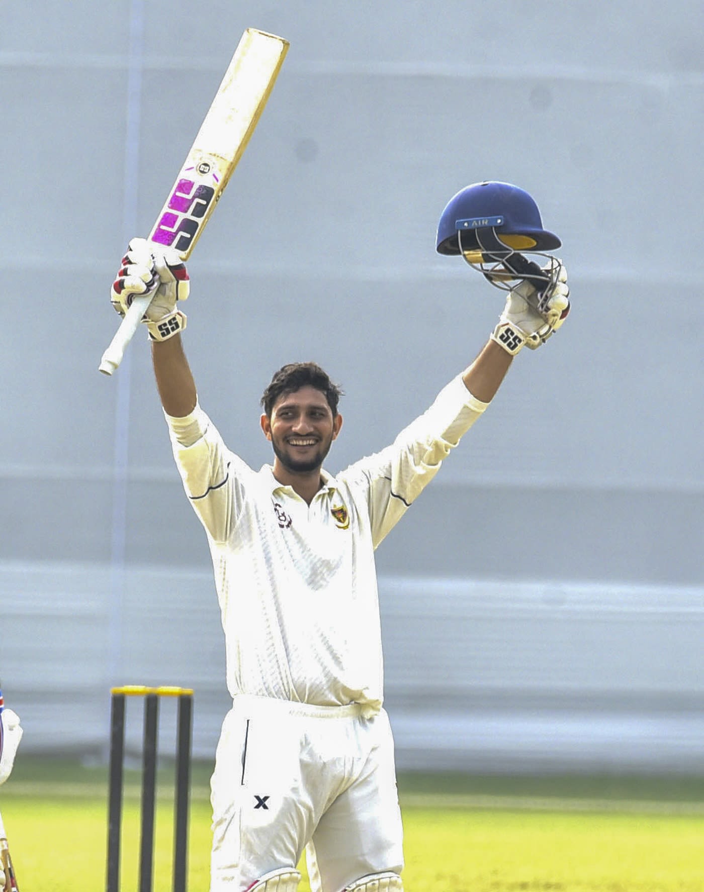 Upendra Yadav celebrates his century