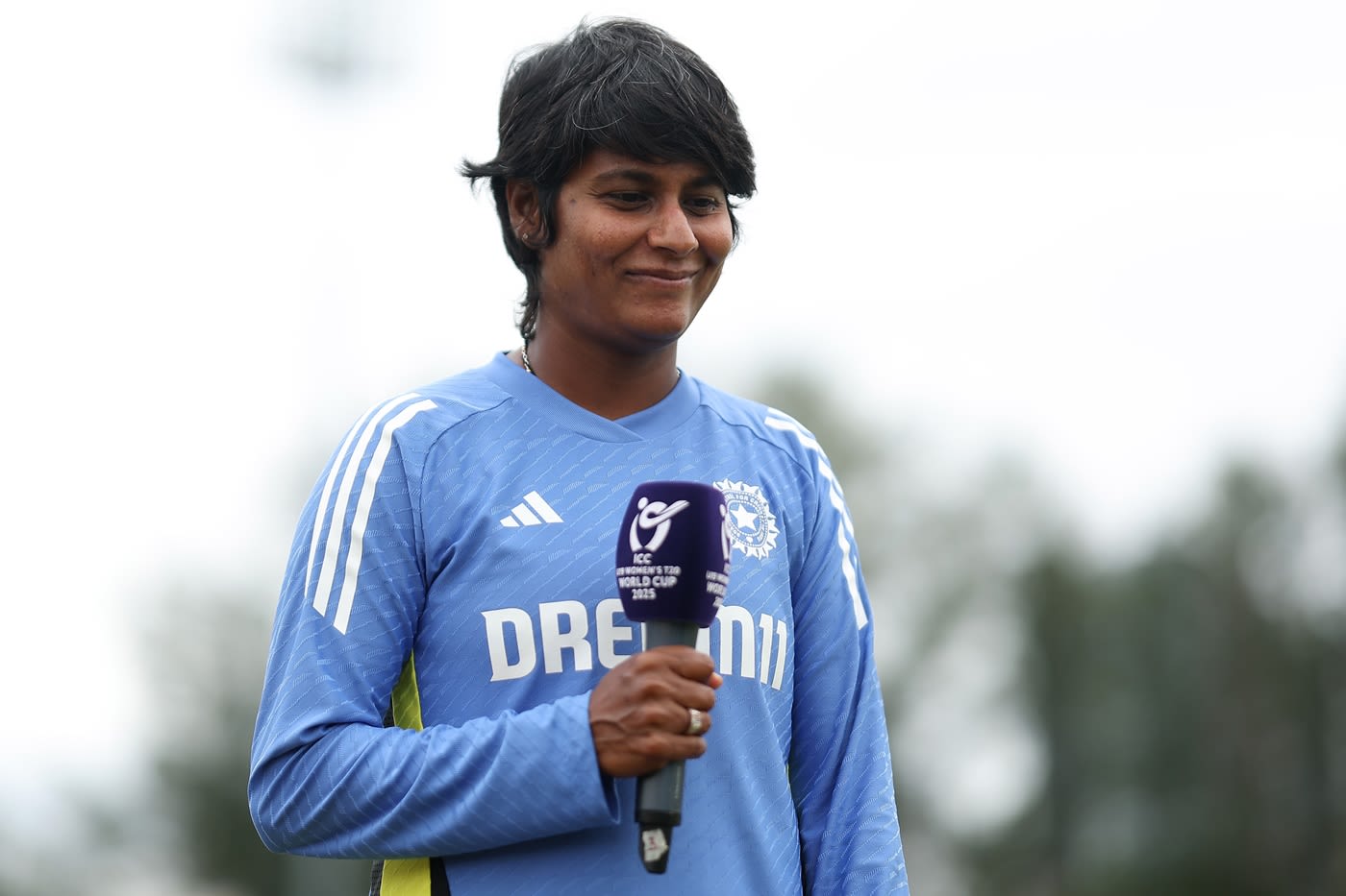 Head coach Nooshin Al Khadeer is all smiles after India's massive win