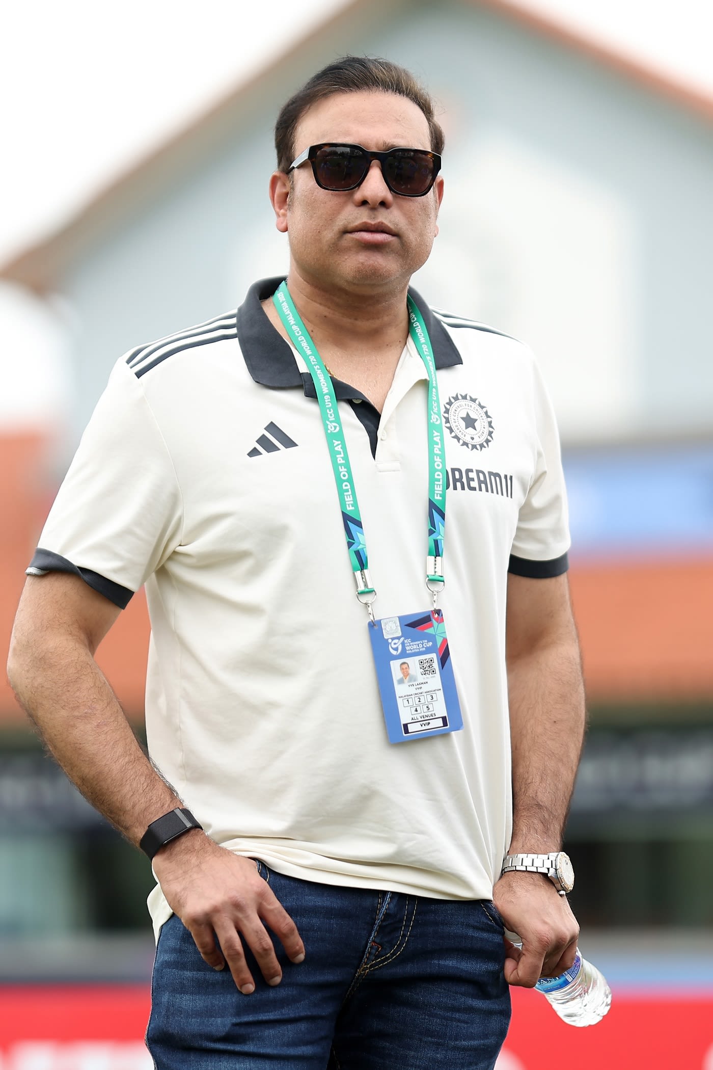 Head of the NCA VVS Laxman watches India beat Scotland