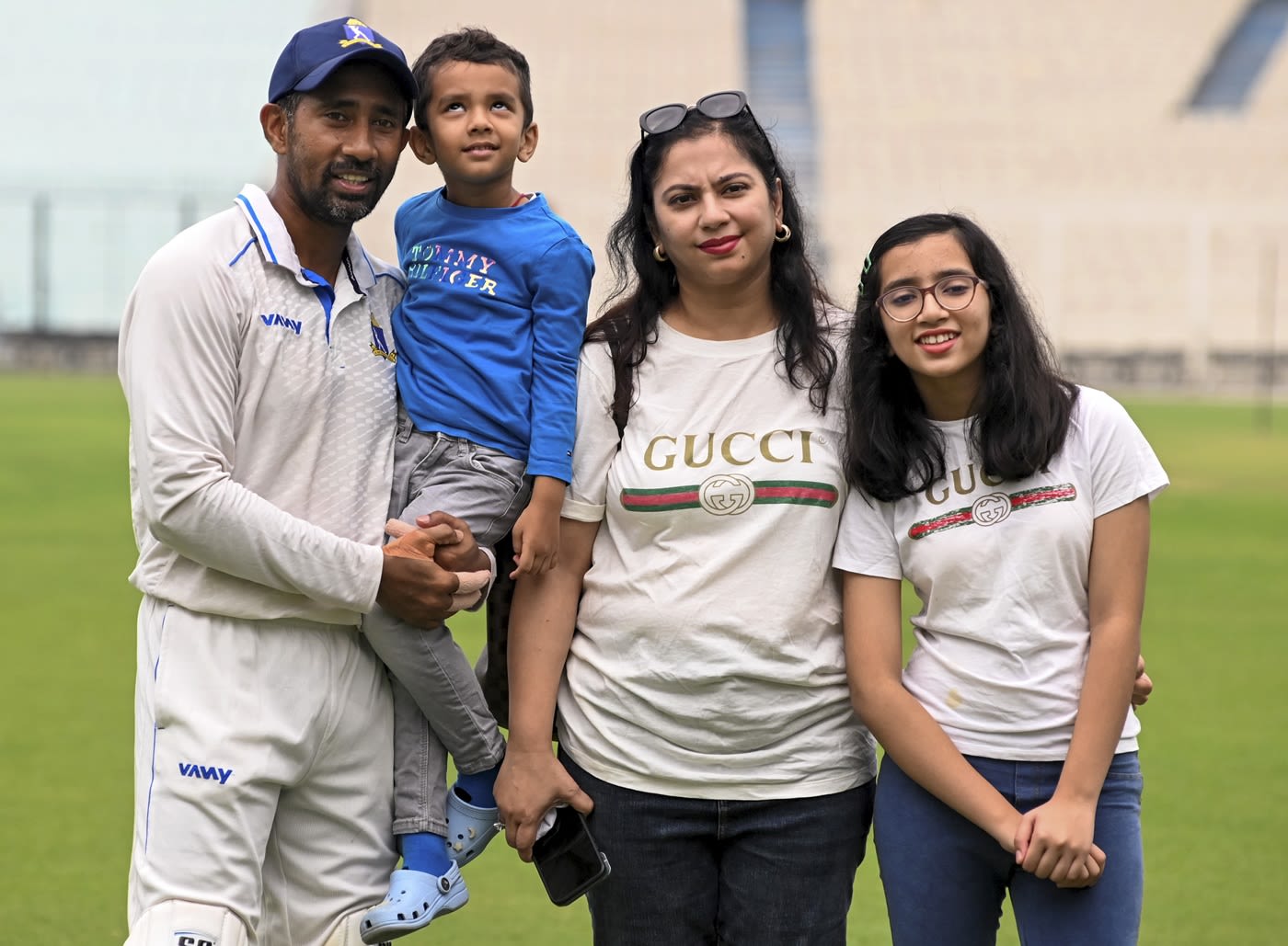 Wriddhiman Saha gets together with his family after ending his first-class career