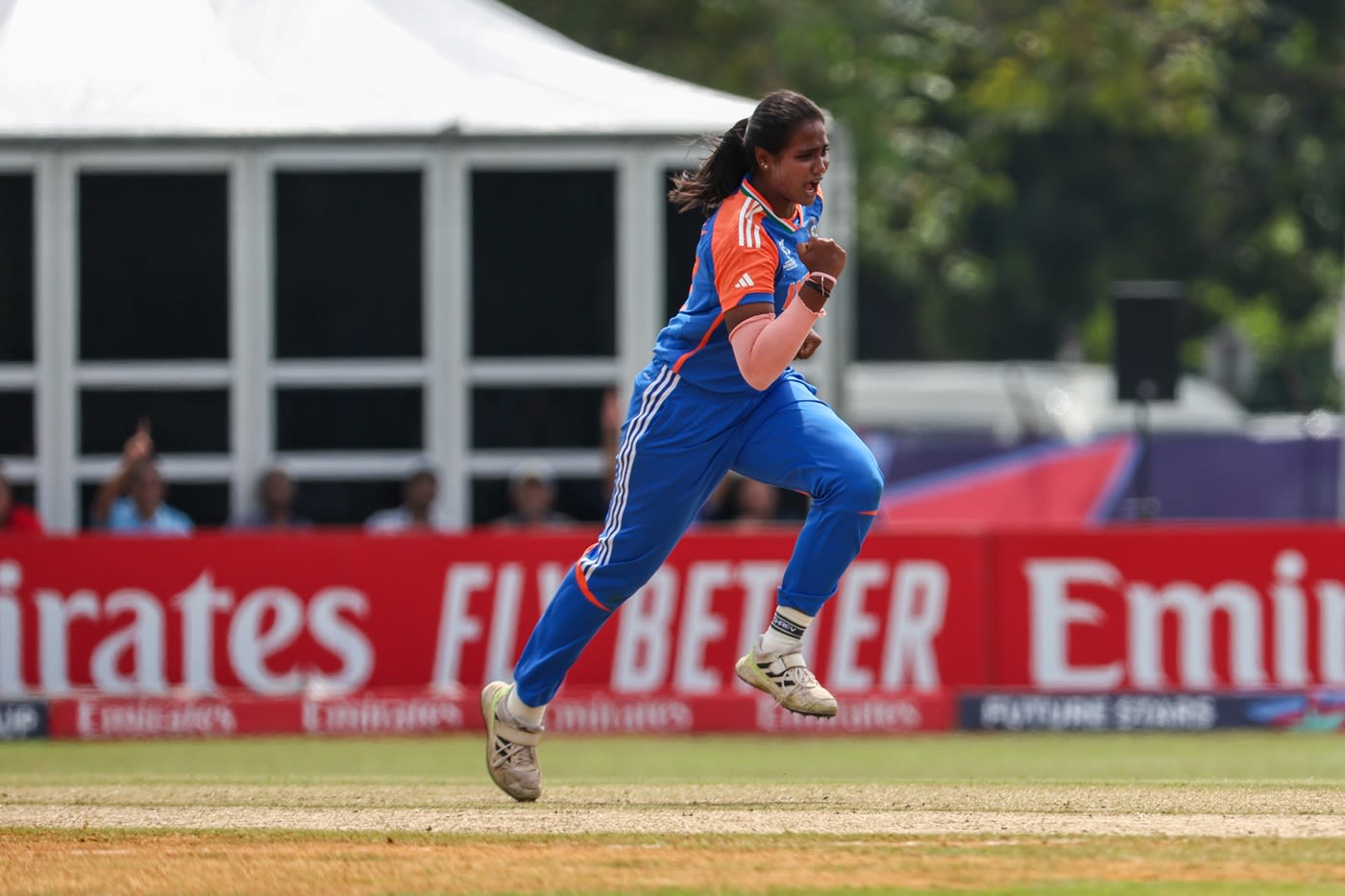 Shabnam Shakil celebrates a wicket