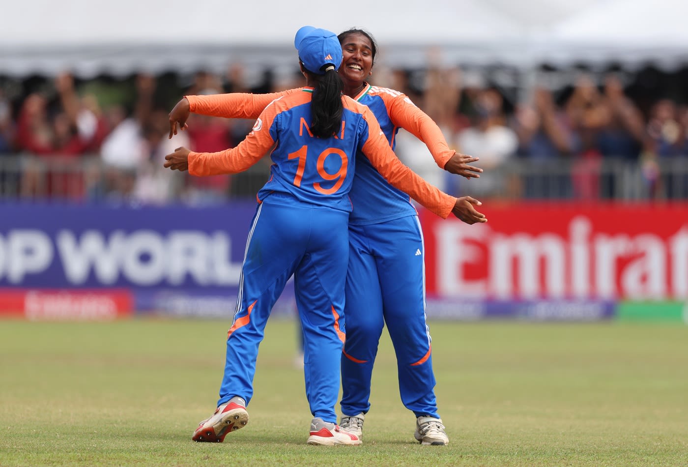 Gongadi Trisha picked up three wickets in her spell