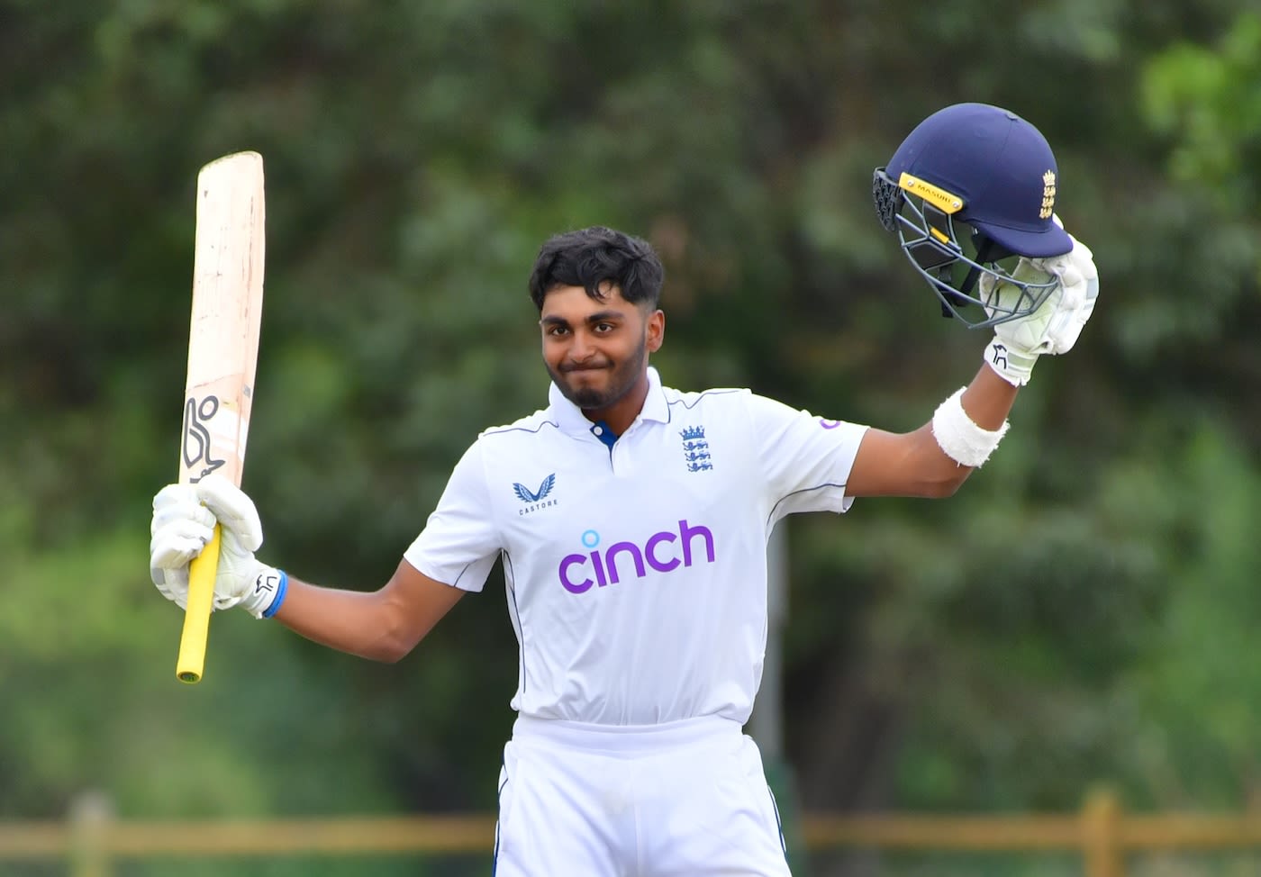 Aaryan Sawant celebrates his century