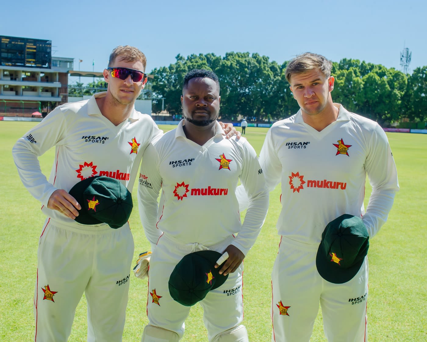 Johnathan Campbell, Nyasha Mayavo and Nick Welsh made their debuts together