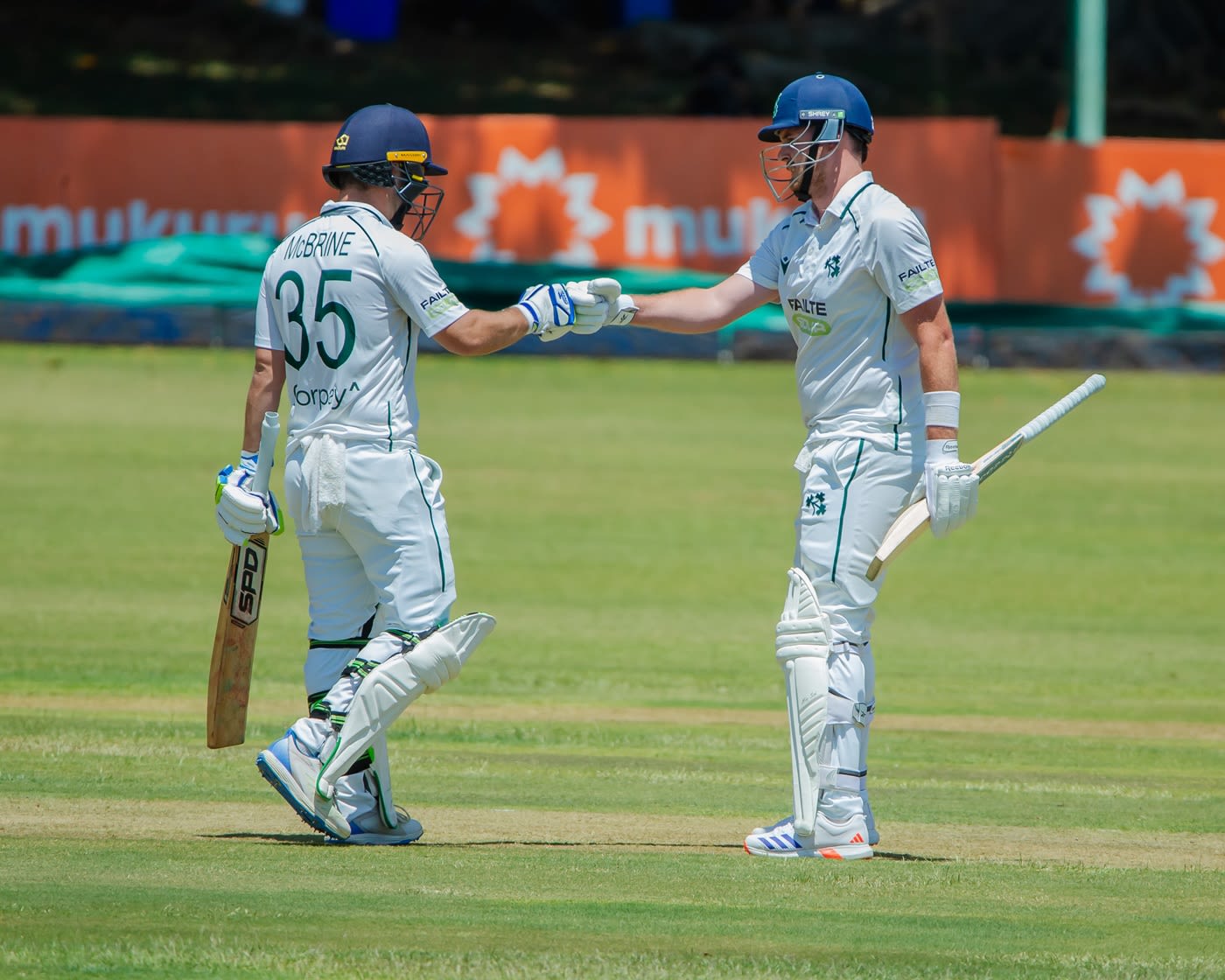 Andy McBrine and Mark Adair put on a 127-run stand to lift Ireland