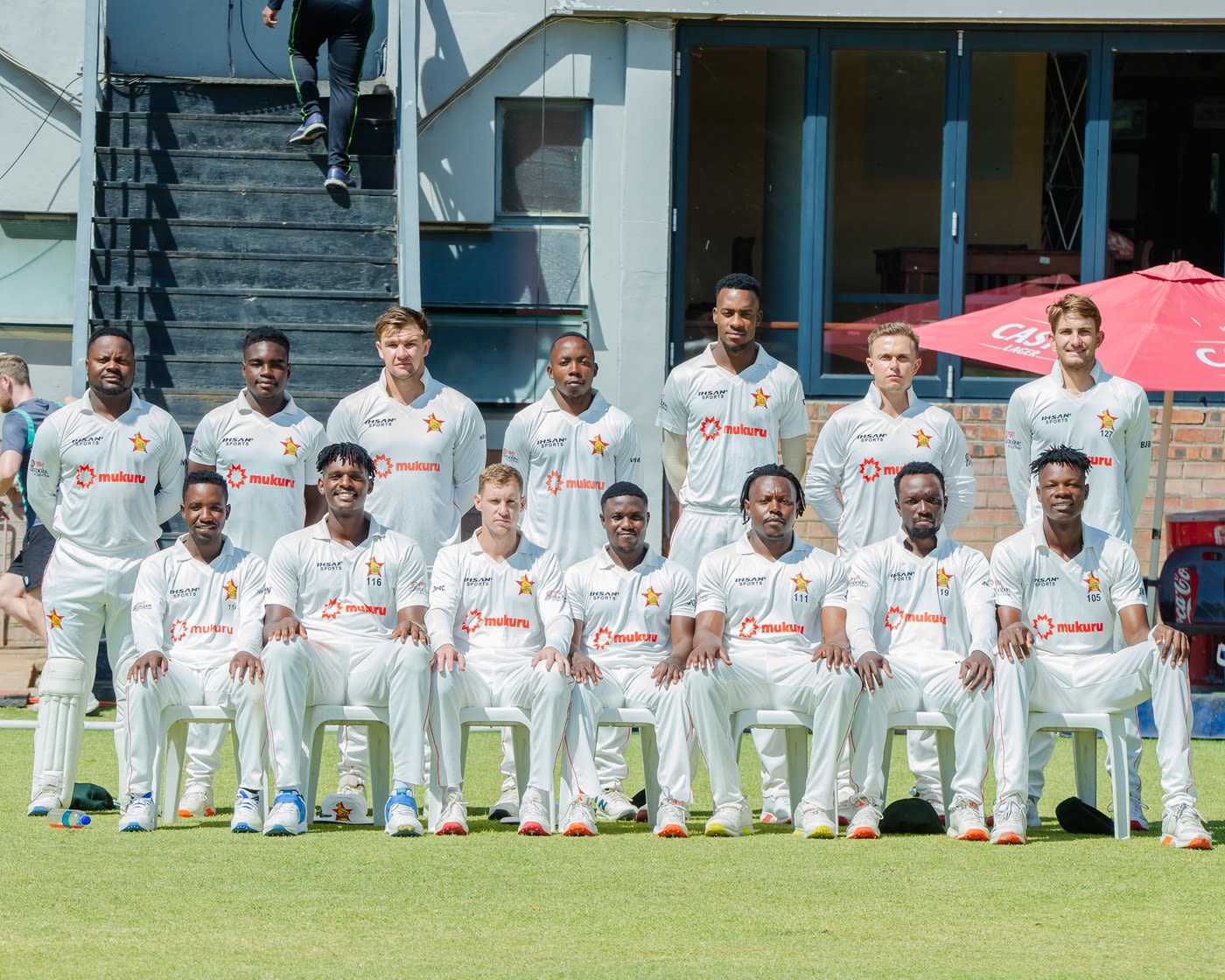 Zimbabwe pose ahead of the third day's play