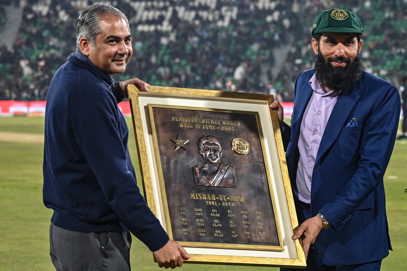 Misbah-ul-Haq was inducted into the PCB Hall of Fame