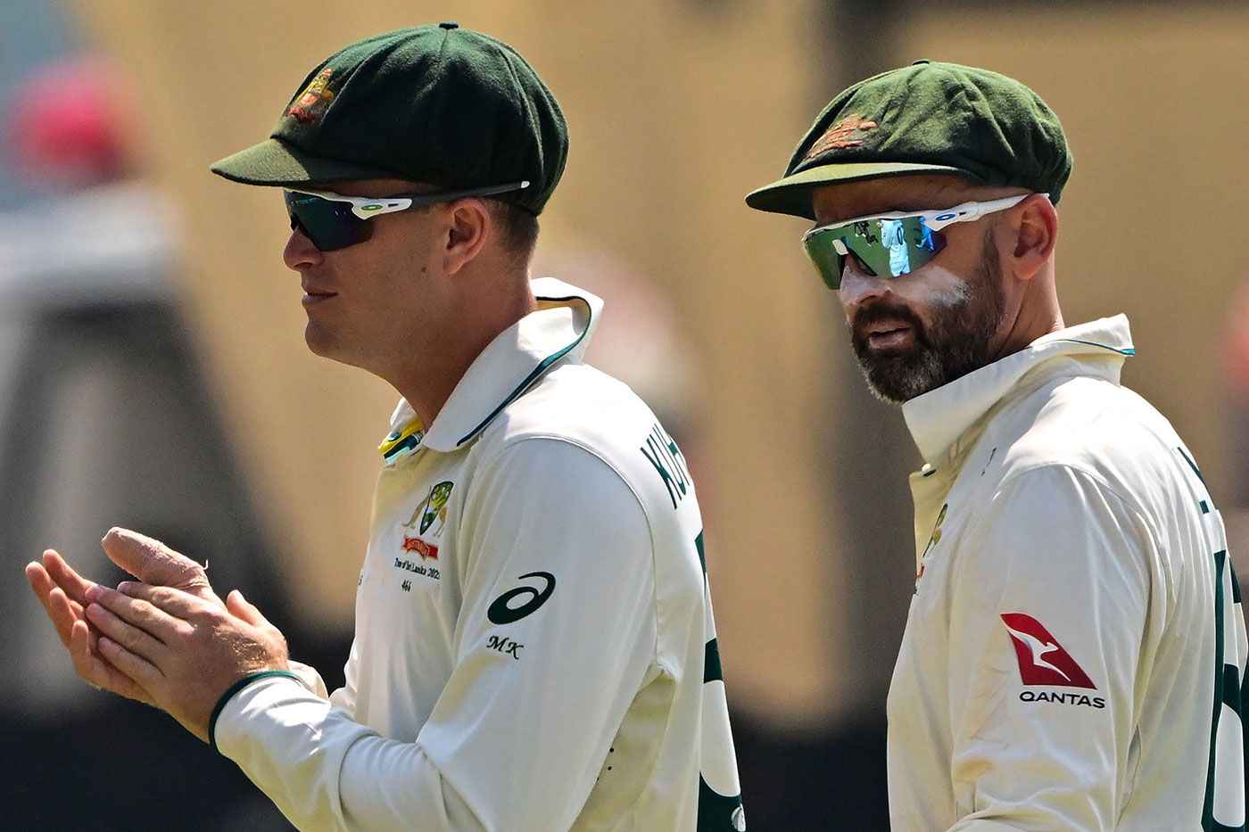Spin twins: Matt Kuhnemann and Nathan Lyon shared 30 wickets in two Tests