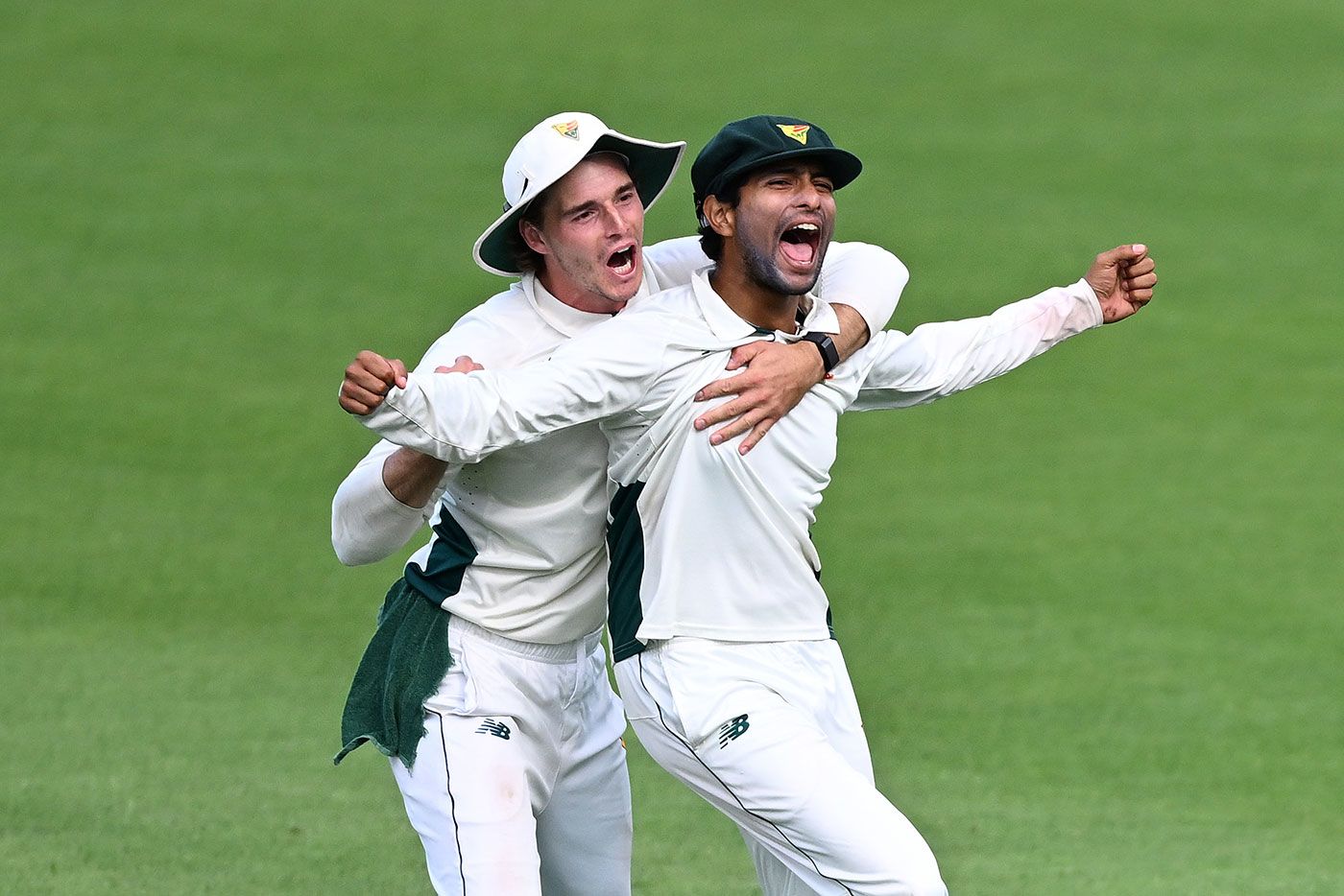 Nivethan Radhakrishnan took the catch to seal victory