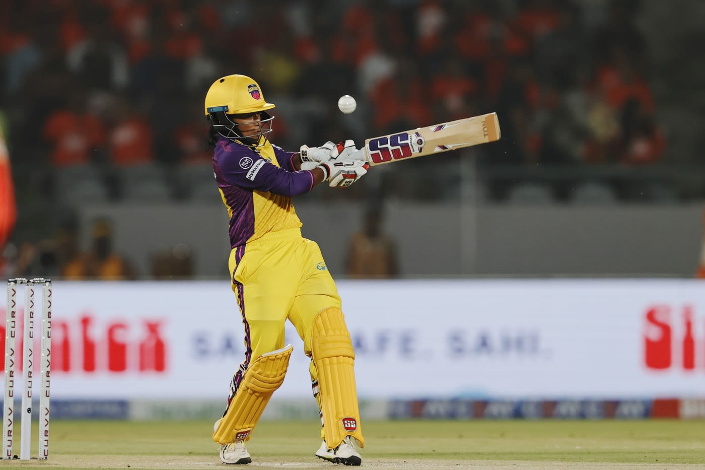 Vrinda Dinesh manages to pull one over short fine leg