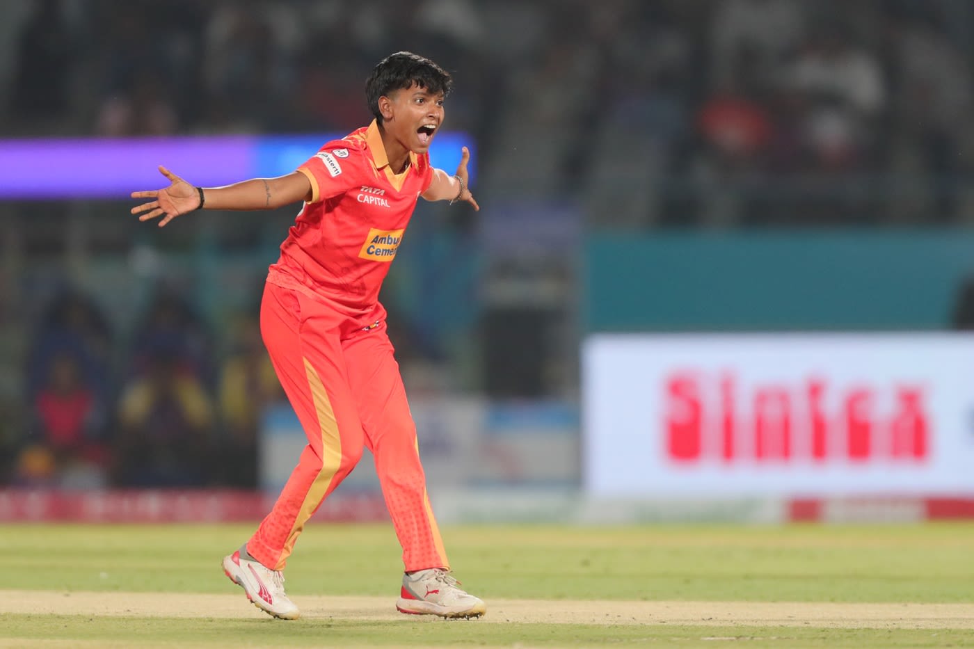 Priya Mishra removed Tahlia McGrath and Grace Harris in her second over