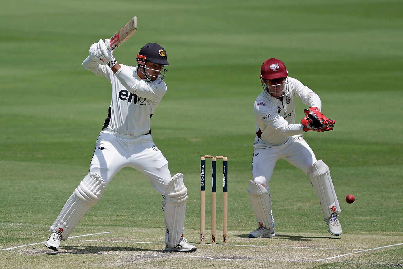 Sam Fanning fell just short of a maiden first-class hundred
