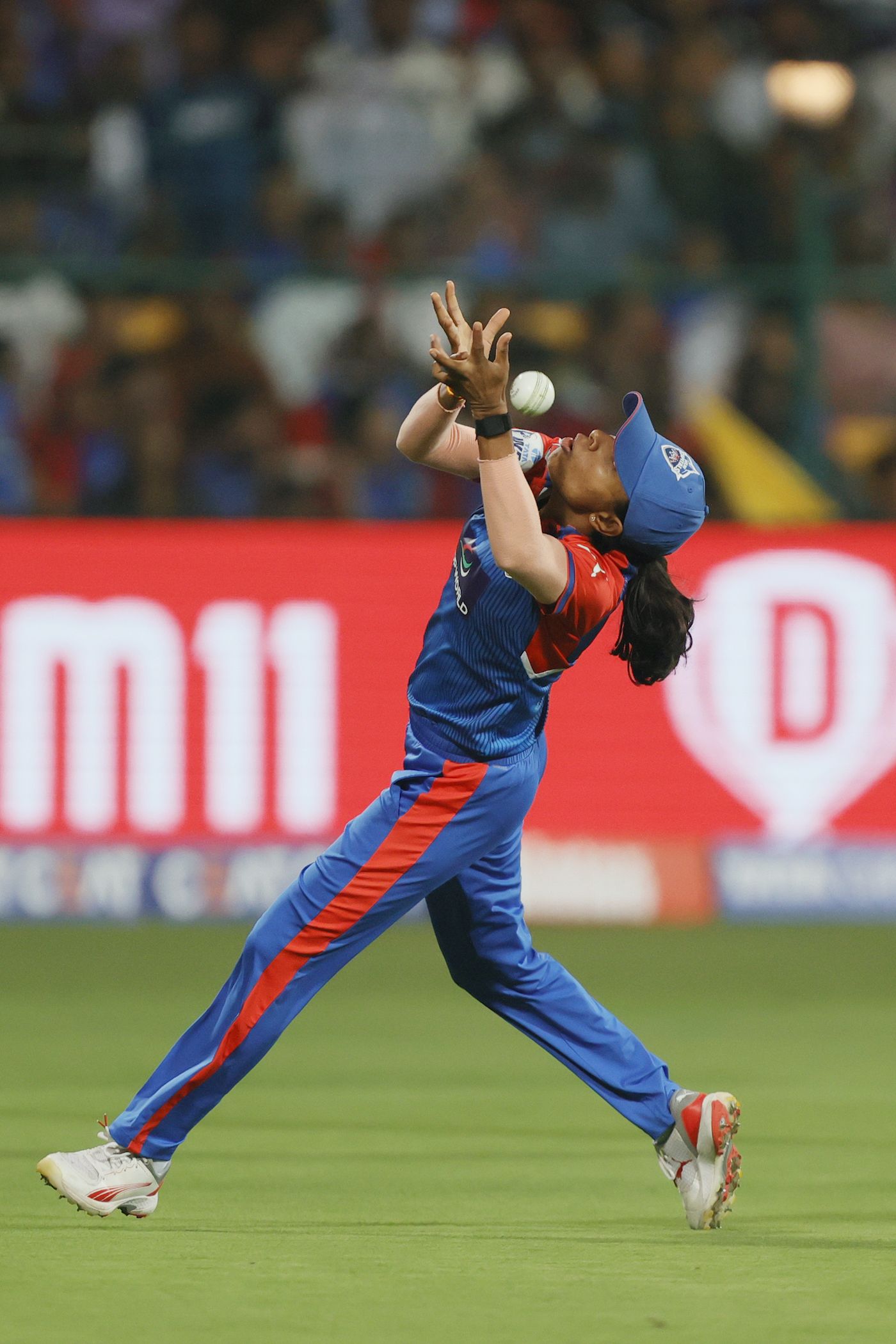 Niki Prasad took a tumbling catch to dismiss Kiran Navgire