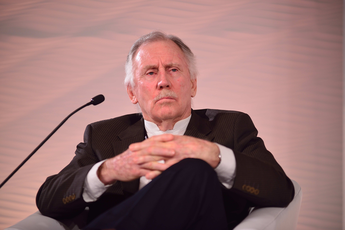 Ian Chappelll attends the Hindustan Times Leadership Summit in Delhi