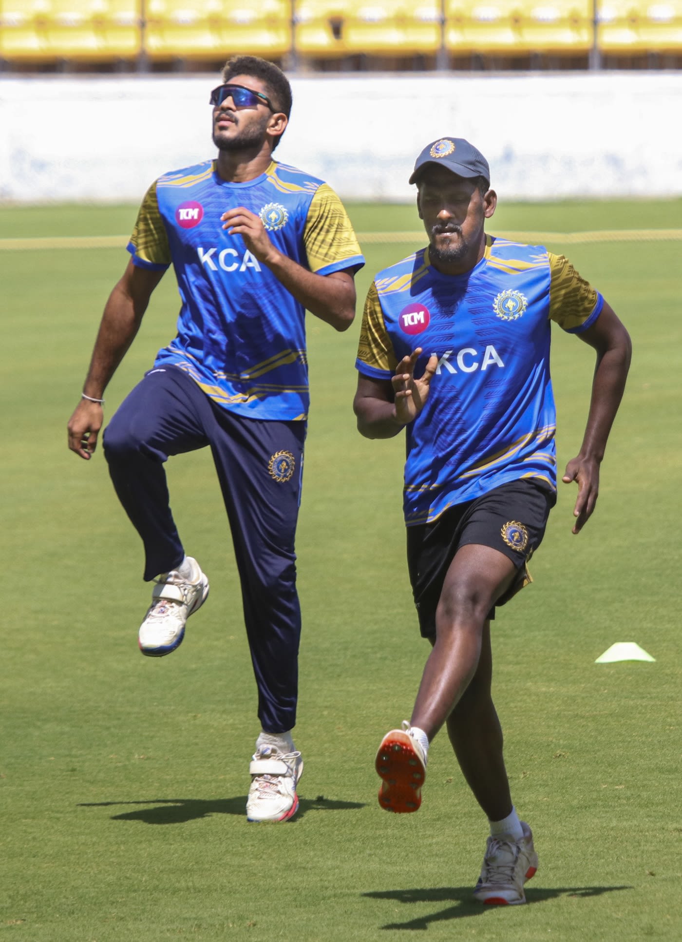 Basil Thampi and MD Nidheesh prepare for the Ranji final