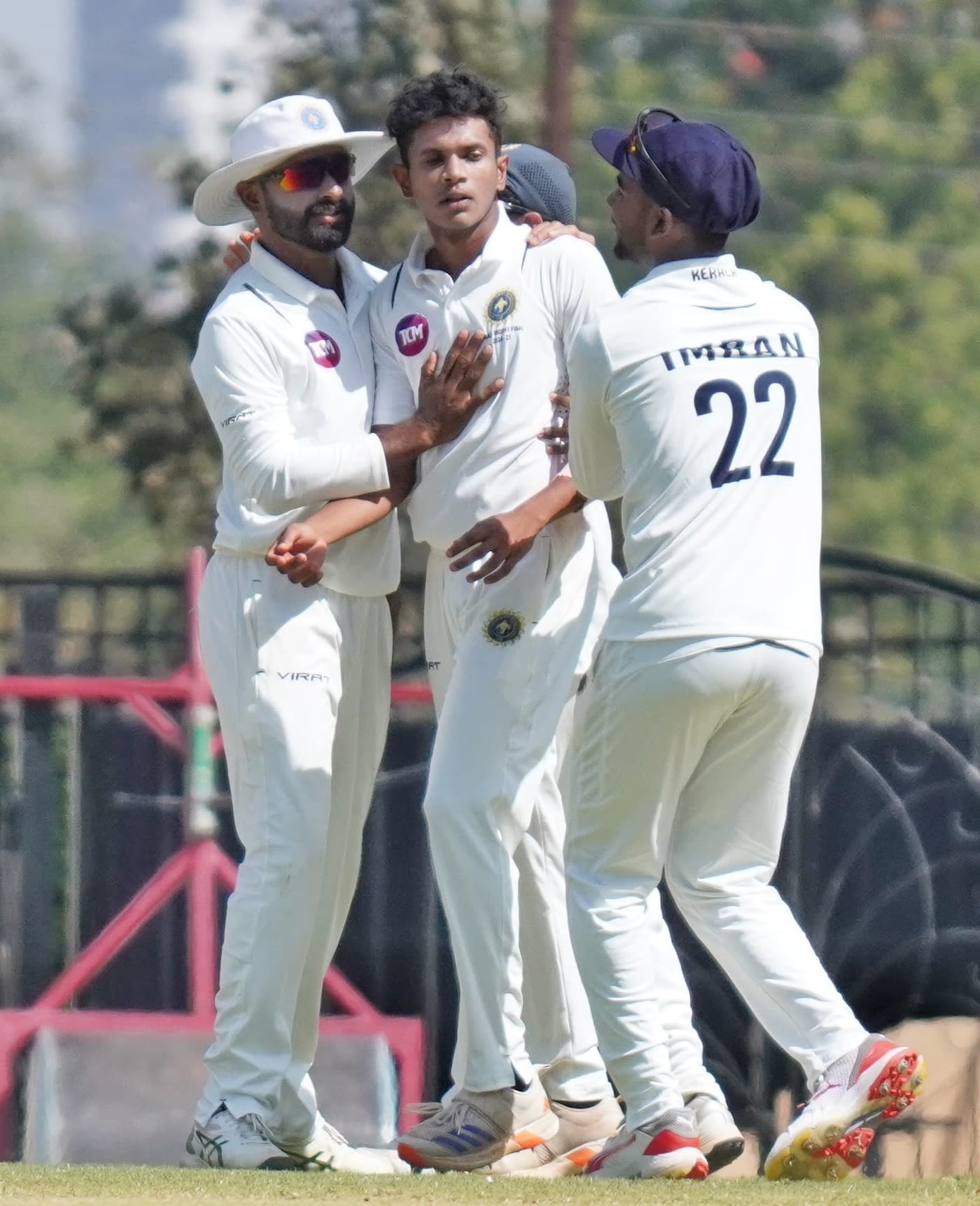 Eden Apple Tom picked up a couple of wickets on the second morning