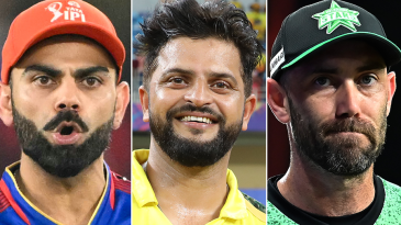 Nos. 19-17: Virat Kohli, Suresh Raina, Glenn Maxwell