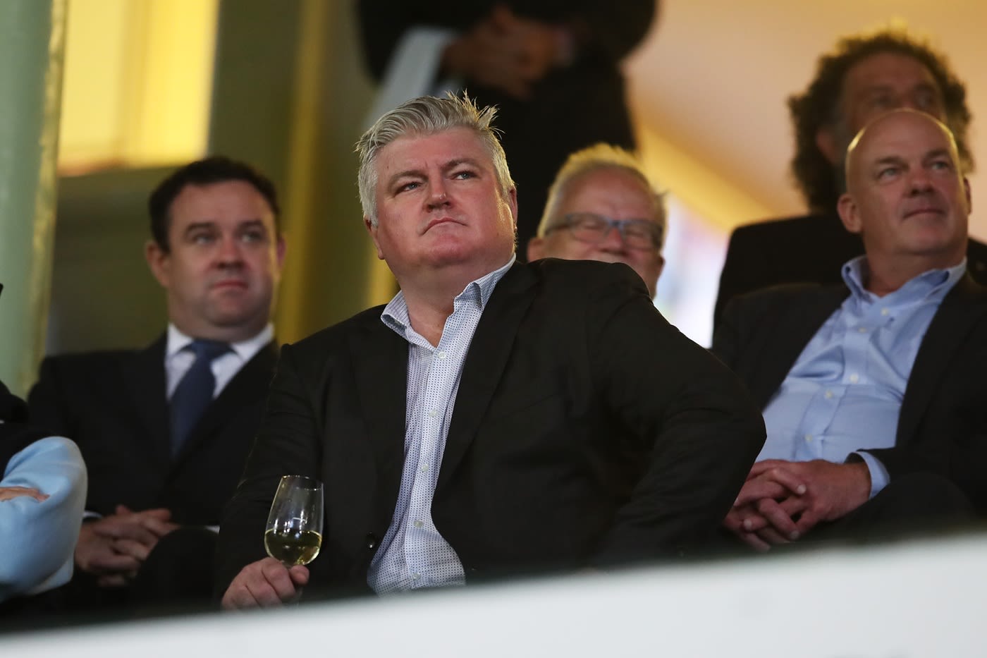 Stuart MacGill at an event commemorating Shane Warne