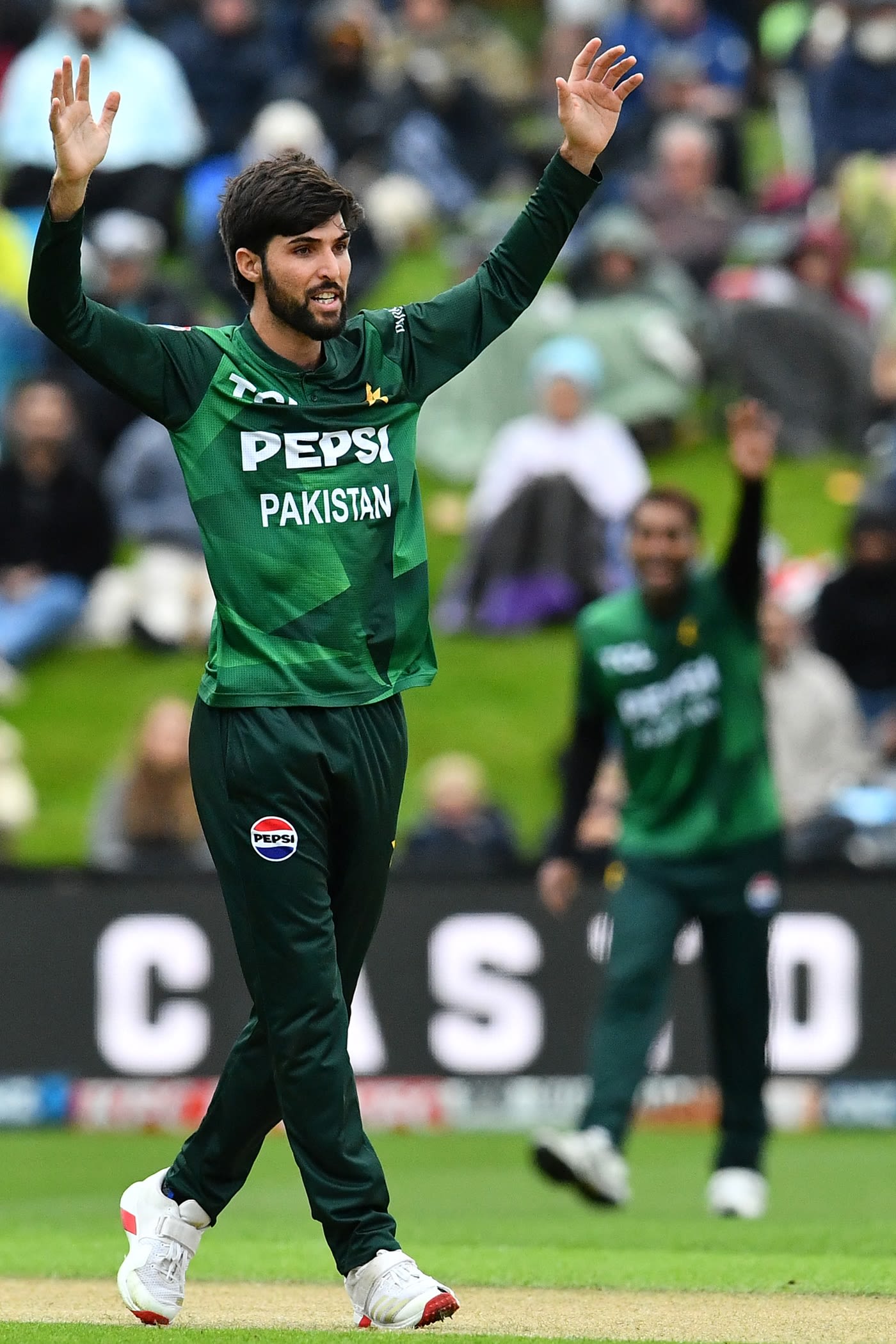Jahandad Khan's solitary over went for 19, but he also got a wicket