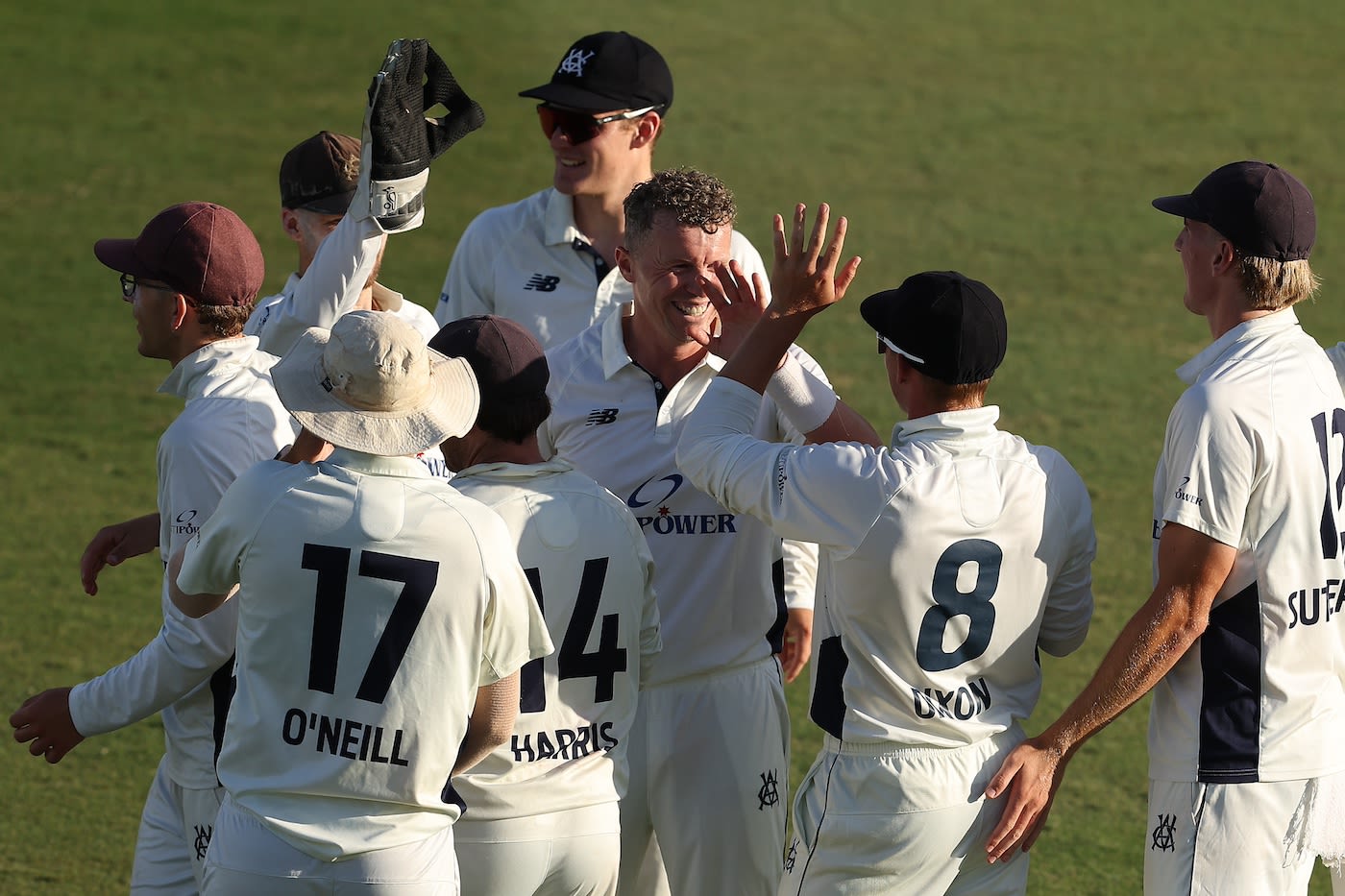 Peter Siddle, still bang in the middle of all the action