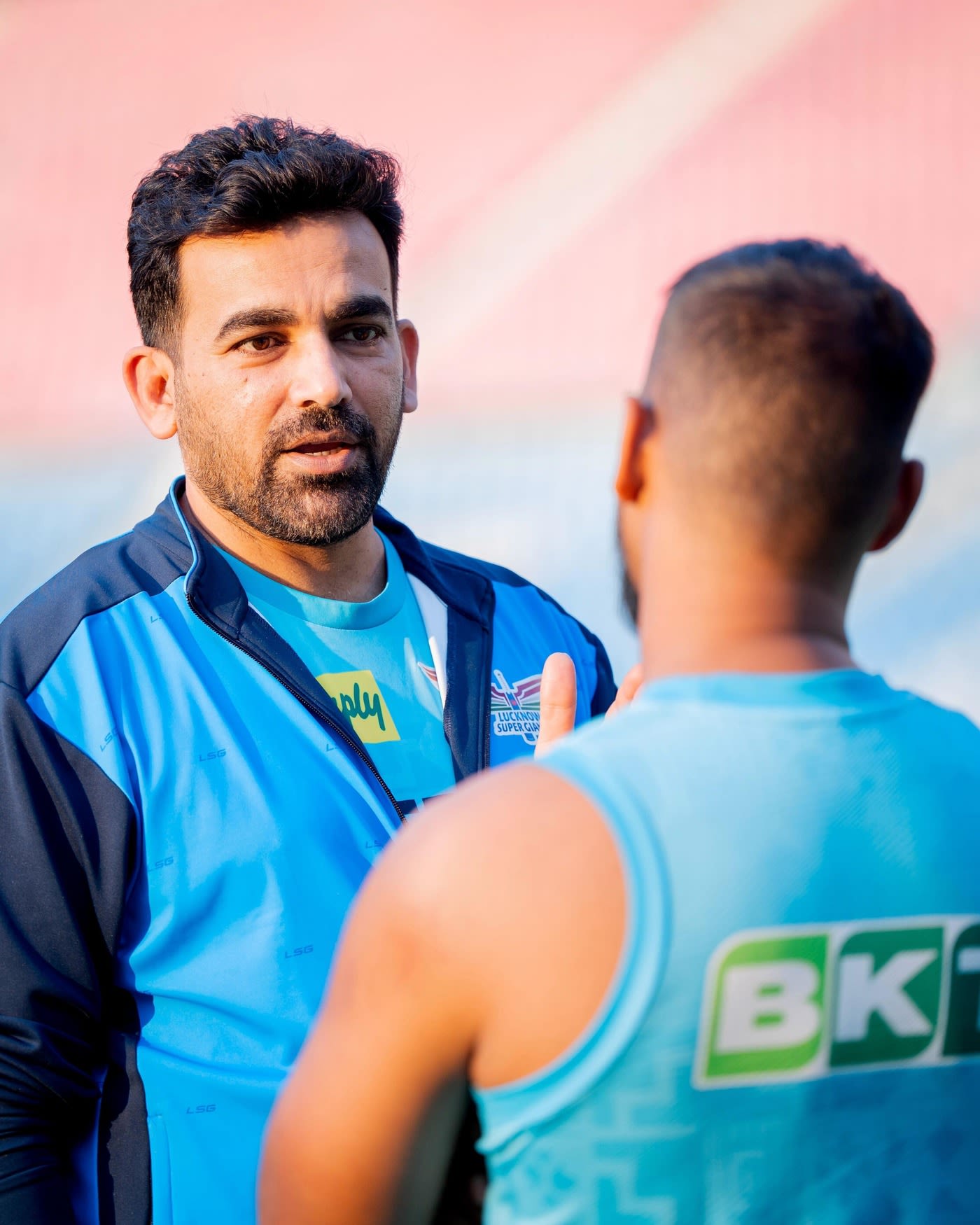 Zaheer Khan has a chat with Nicholas Pooran