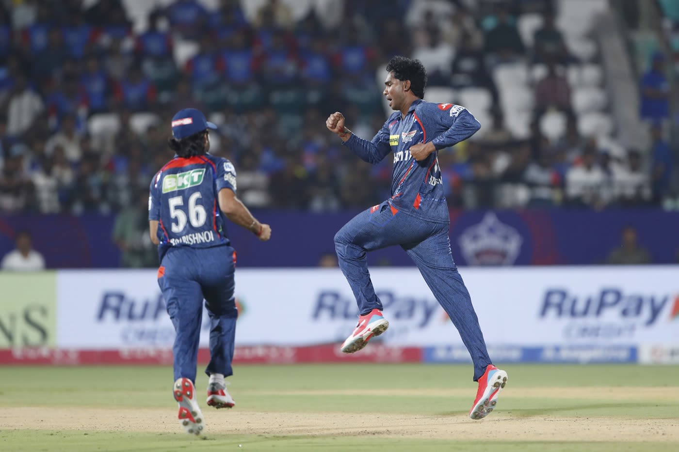 Manimaran Siddharth takes off after striking in his first over