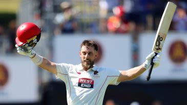 Lehmann century puts SA in charge but Labuchagne keeps Queensland alive