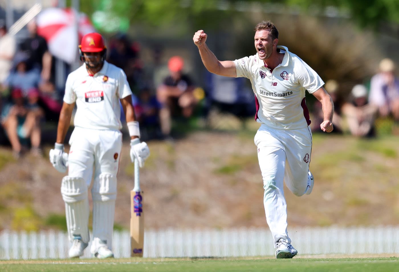 Mark Steketee celebrates dismissing Nathan McSweeney