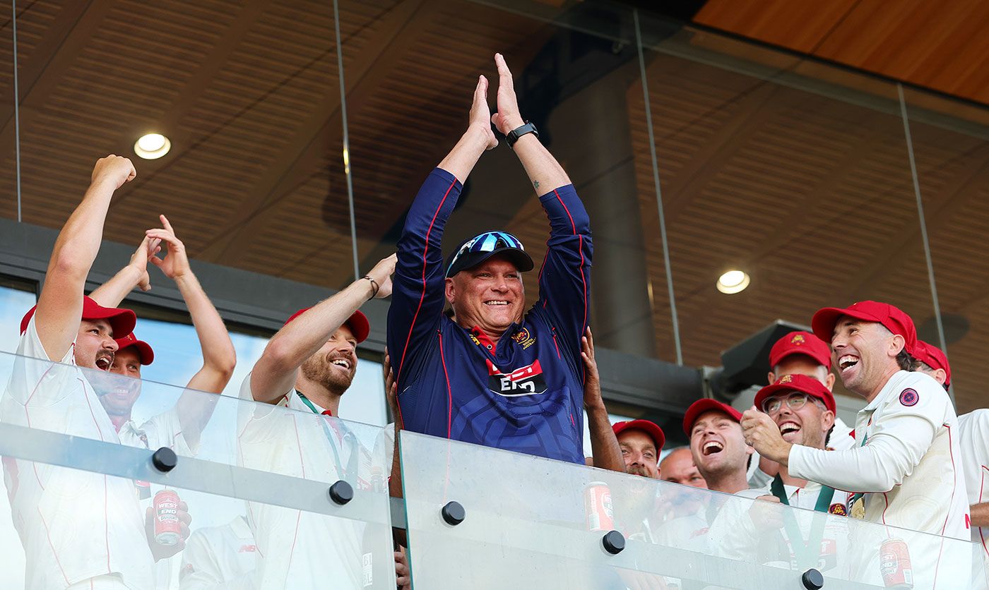 Head coach Ryan Harris completed the domestic state double in his first season