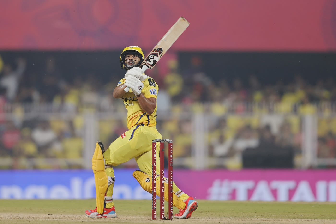 Rahul Tripathi's tough innings ended on 23
