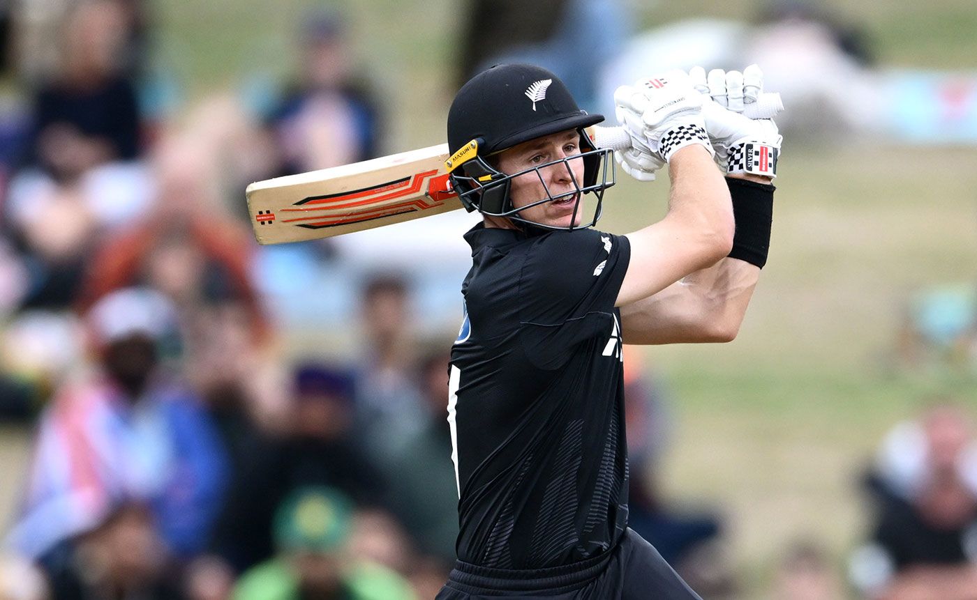 Mitchell Hay showed his power to transform New Zealand's innings