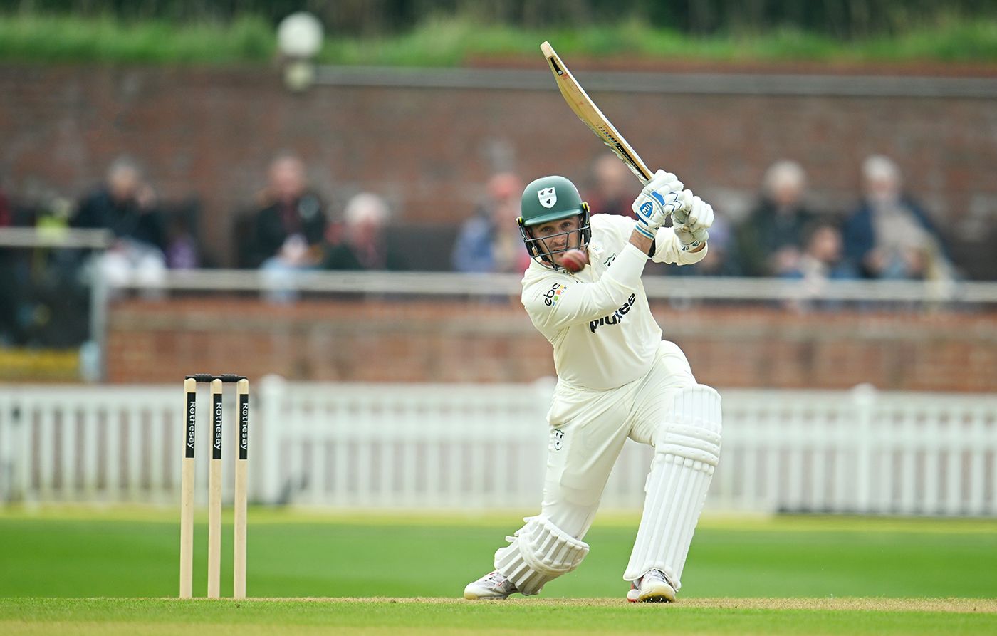 Gareth Roderick punches a drive