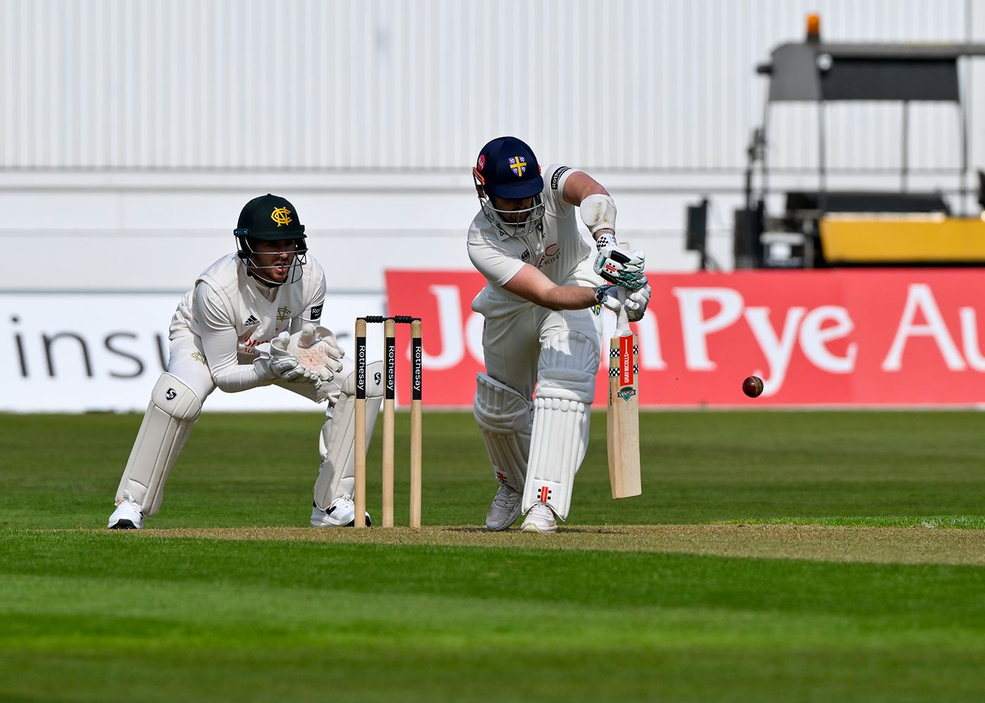Colin Ackermann in action during his century
