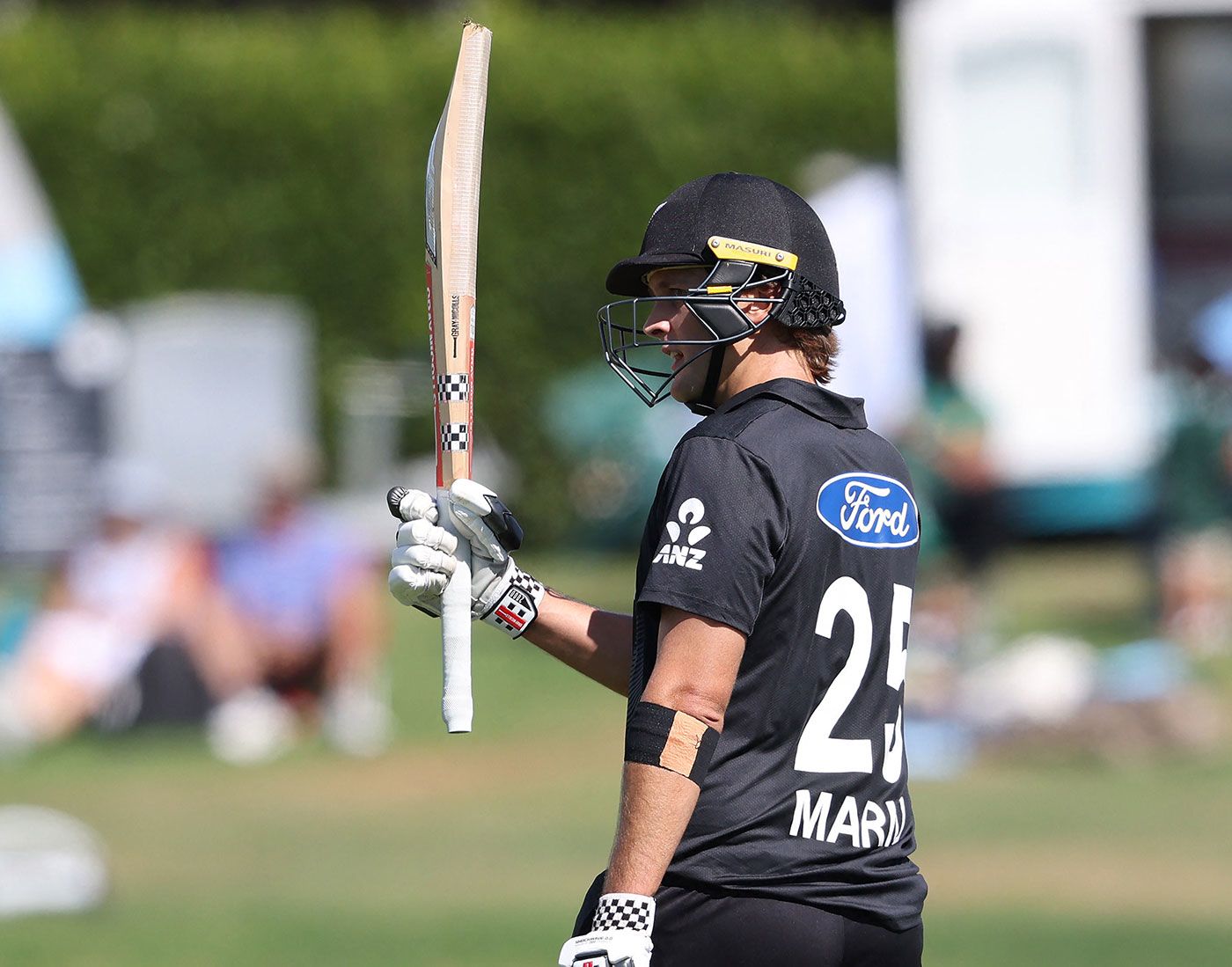 Rhys Mariu brought up his maiden international fifty