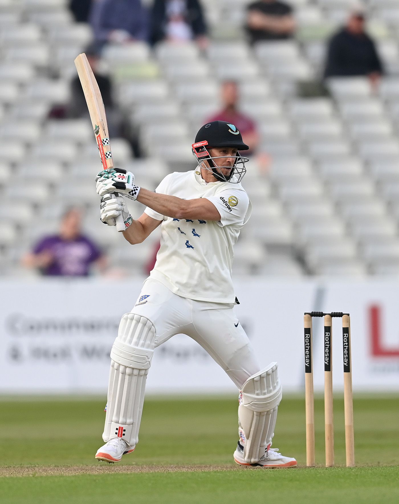 John Simpson cuts on his way to a hundred