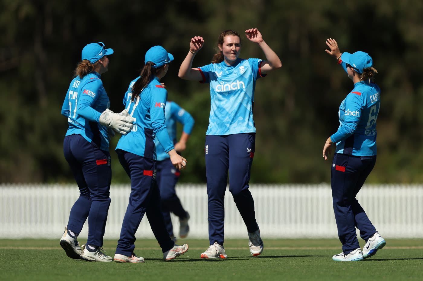 Grace Potts took three wickets and hit the winning runs
