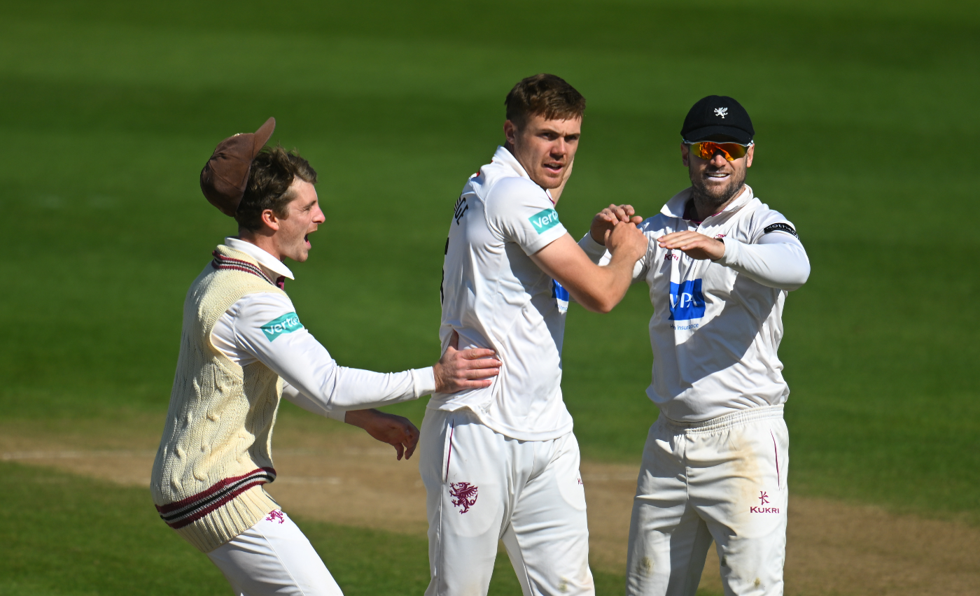 Kasey Aldridge broke through to keep Somerset on track