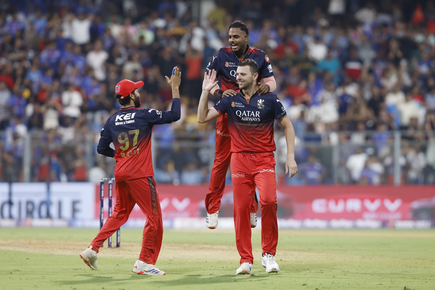 Yash Dayal and Josh Hazlewood shared four wickets between themselves