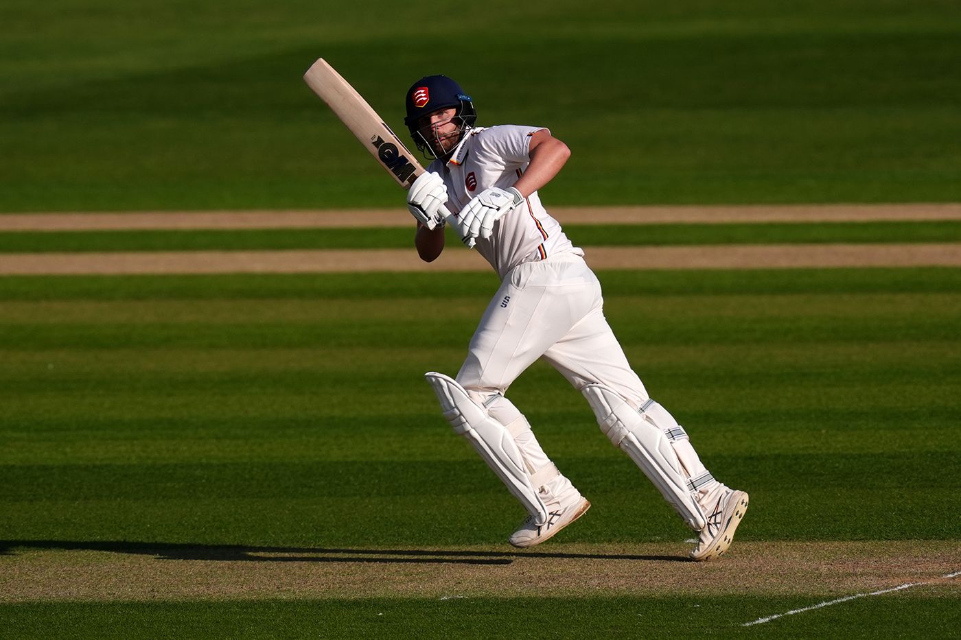 Matt Critchley turns the ball leg side
