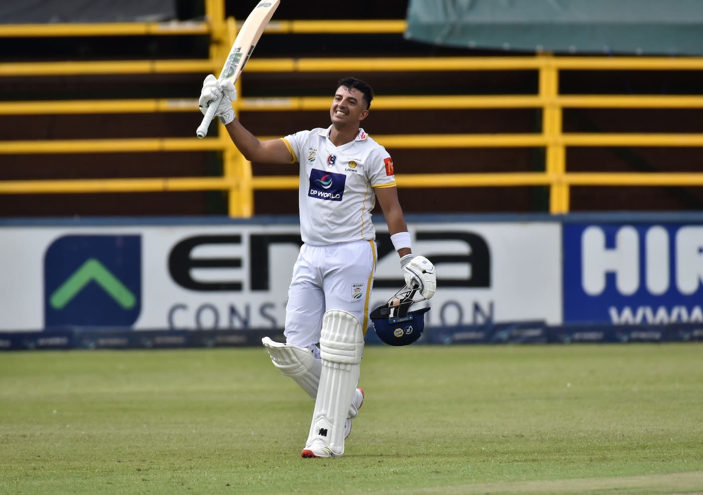 Zubayr Hamza scored a hundred in his 100th first-class game
