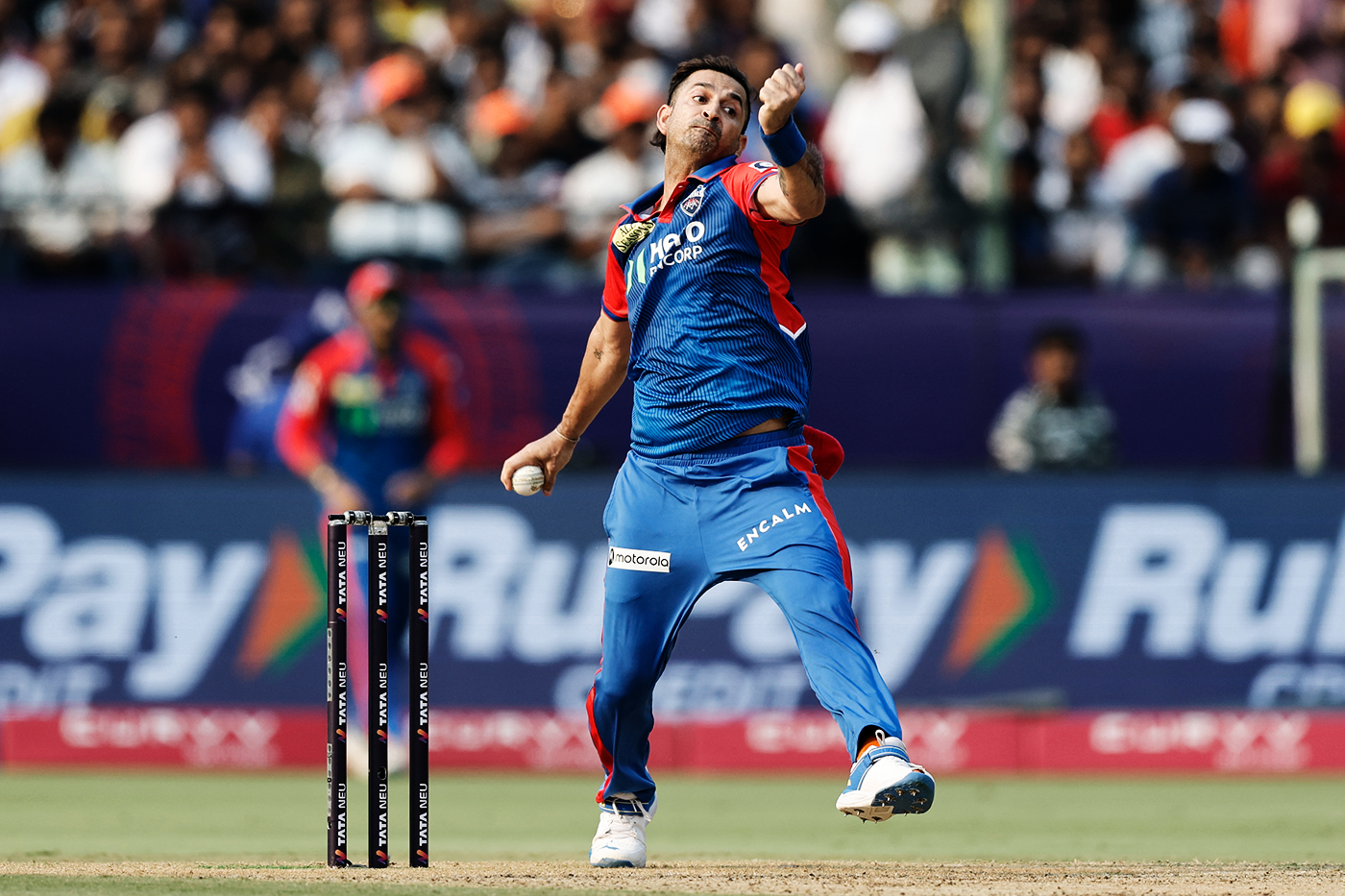 Mohit Sharma bowls