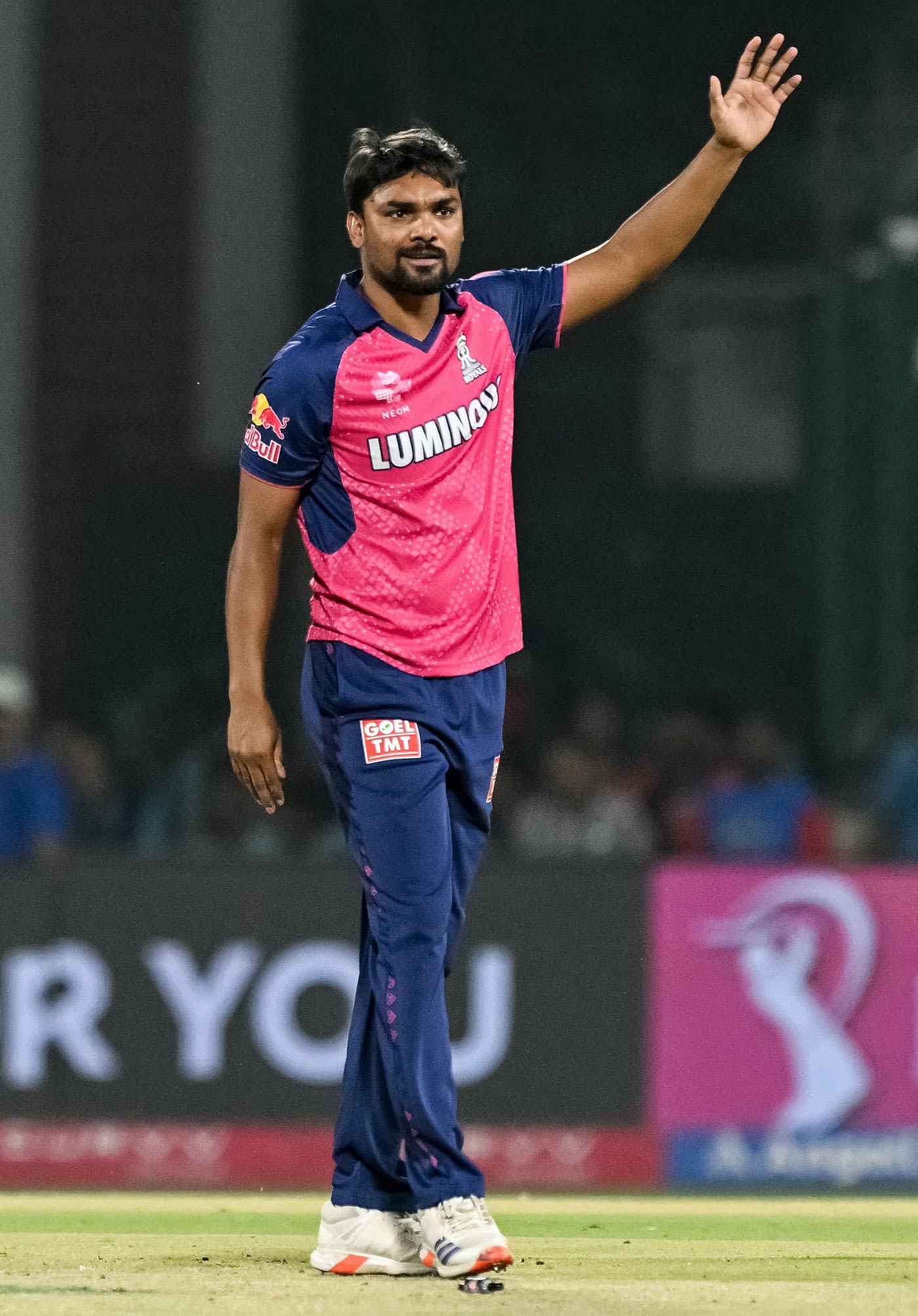 Sandeep Sharma appeals for a wicket