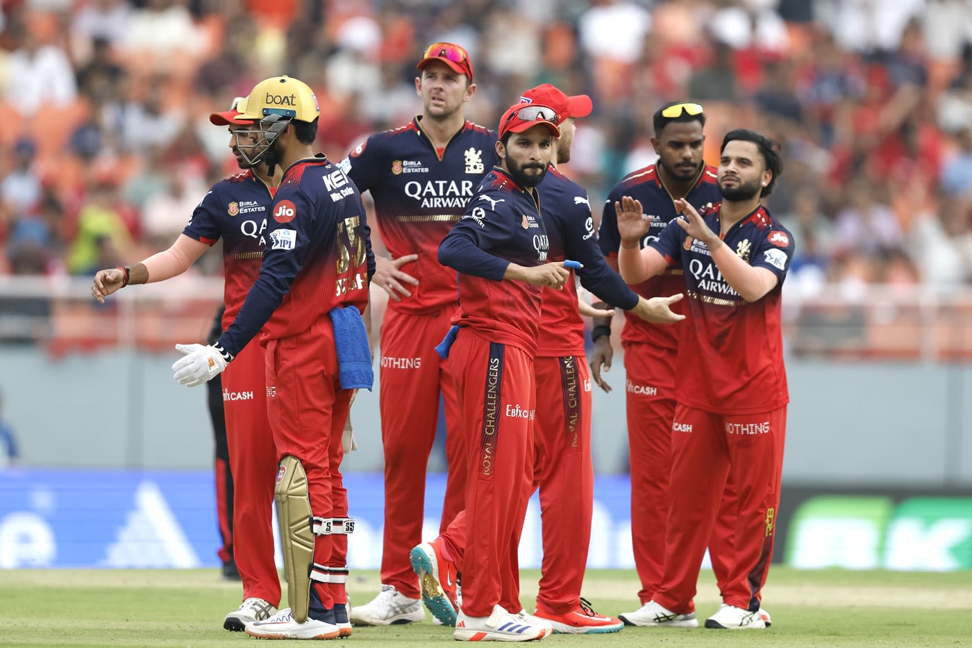 Suyash Sharma took two wickets to help RCB control the innings
