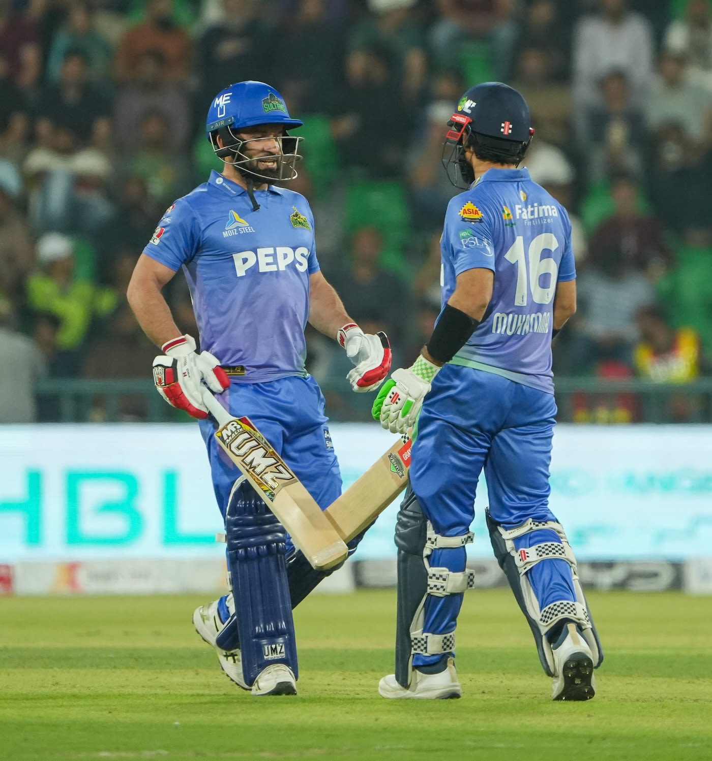 Kamran Ghulam and Mohammad Rizwan put on a century stand
