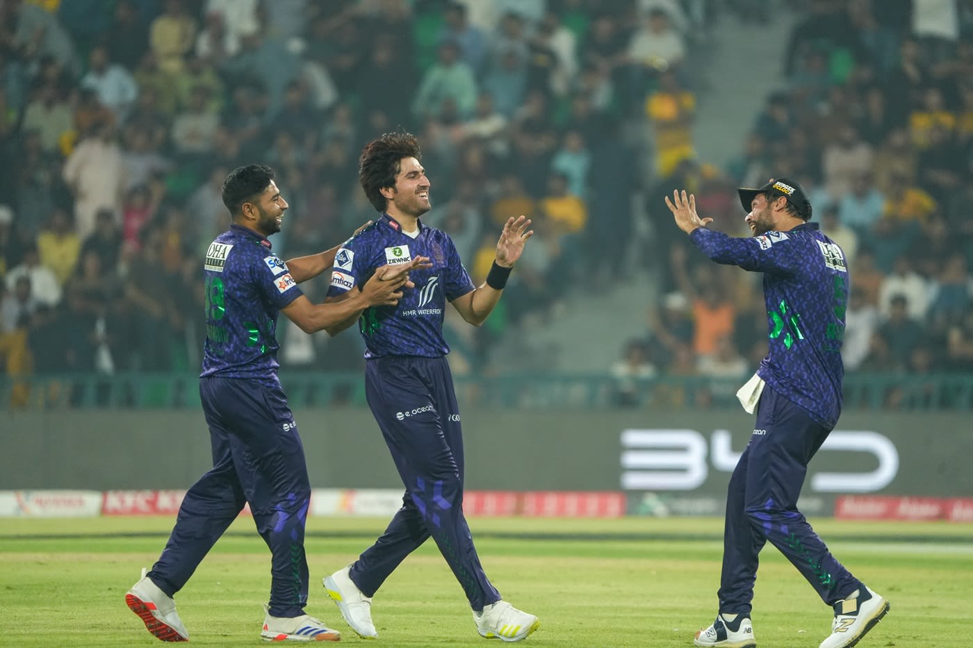 Mohammad Wasim cleaned up Tom Kohler-Cadmore's stumps