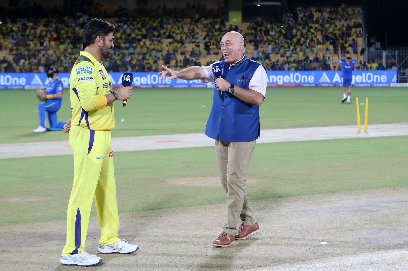 MS Dhoni joked to Danny Morrison that he doesn't know if he'll play the next game