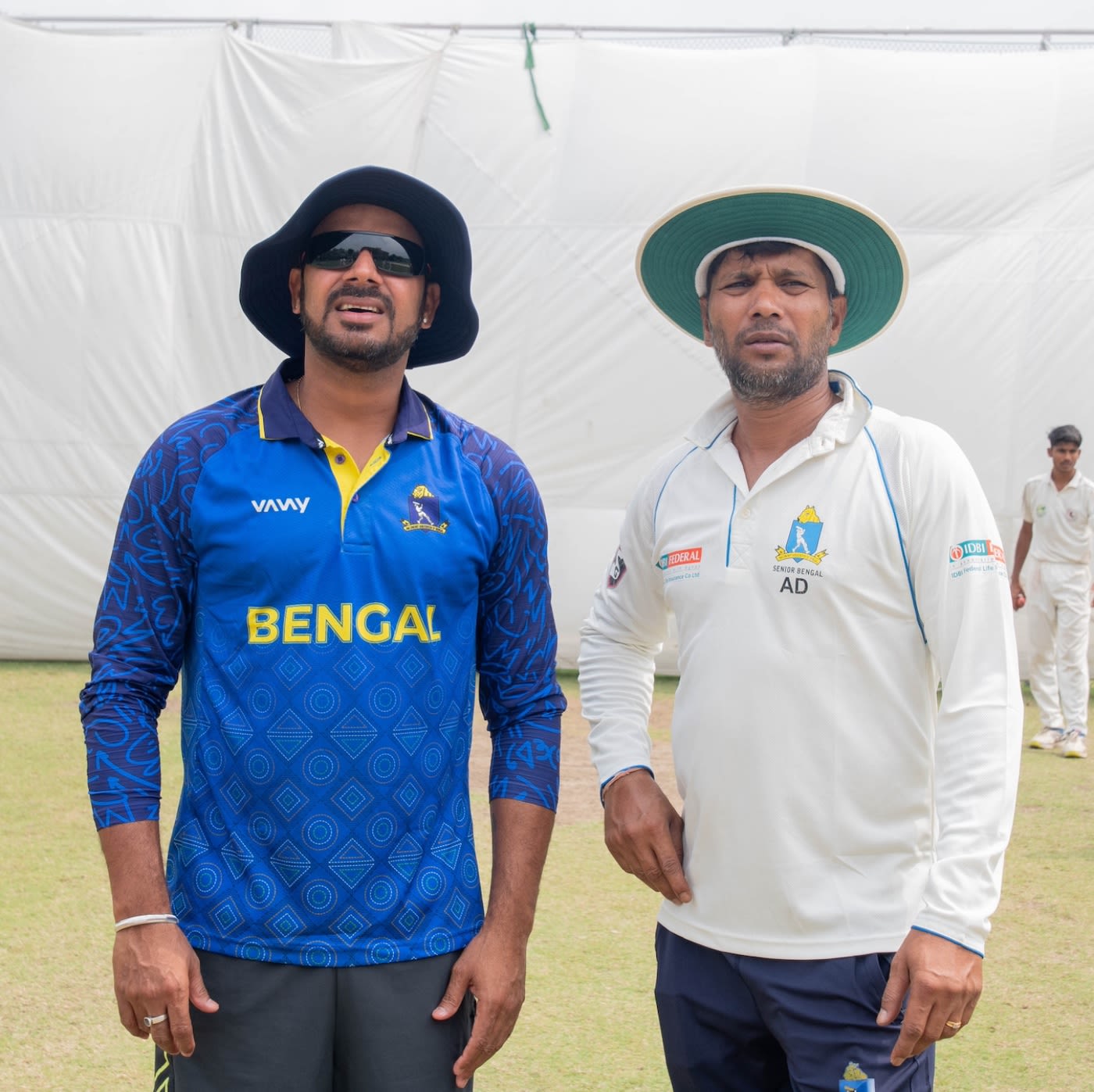 Manoj Tiwary and Ashok Dinda at a Bengal Under-16 training camp